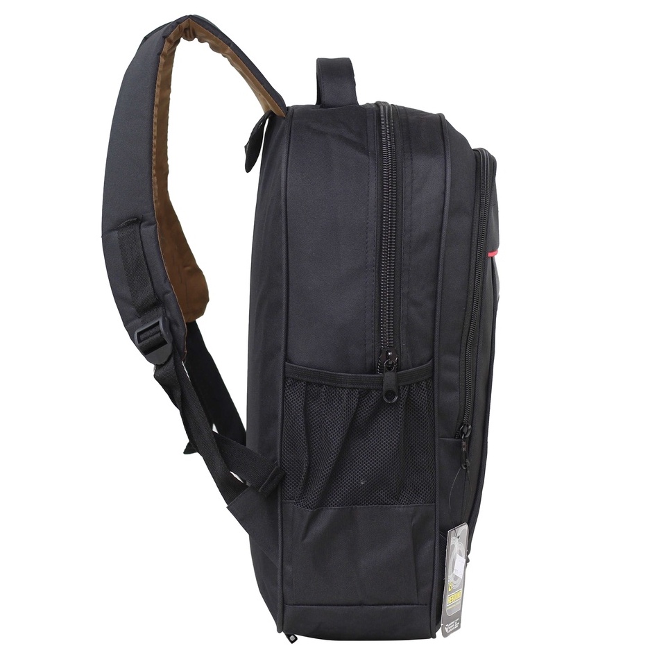 Obral Tas Backpack Pria SMP SMA Cowok Ransel Gendong Hitam Polo Berkualitas