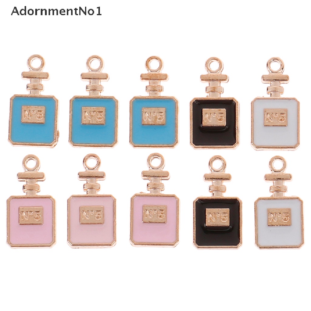 (AdornmentNo1) 10pcs Liontin Botol Parfum Metal Alloy 16.5x8.5mm Untuk Membuat Perhiasan DIY