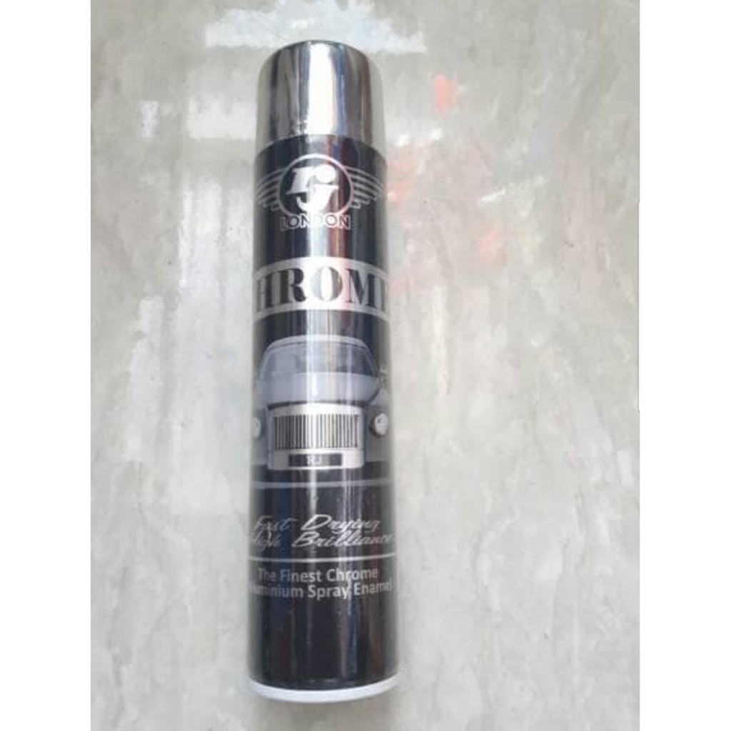 Pylox Pilox Warna Chrome RJ london 8oz/ Cat Semprot RJLondon Aluminium 227 gram/ 8 OZ