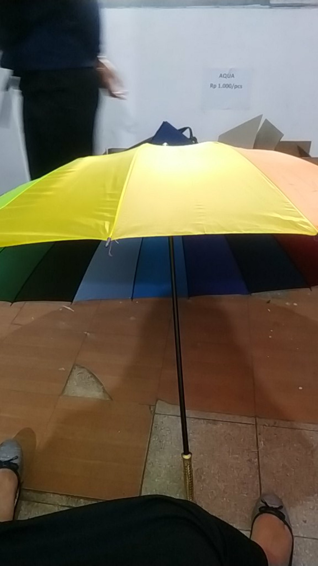 Payung Golf Pelangi Besar Warna Warni 16 Jari Rainbow Jumbo Umbrella /wajib Baca Deskripsi