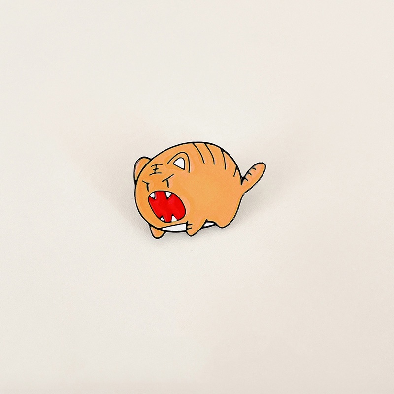 Bros Pin Desain Kartun Harimau Kecil Lucu Gaya Korea Untuk Dekorasi Pakaian