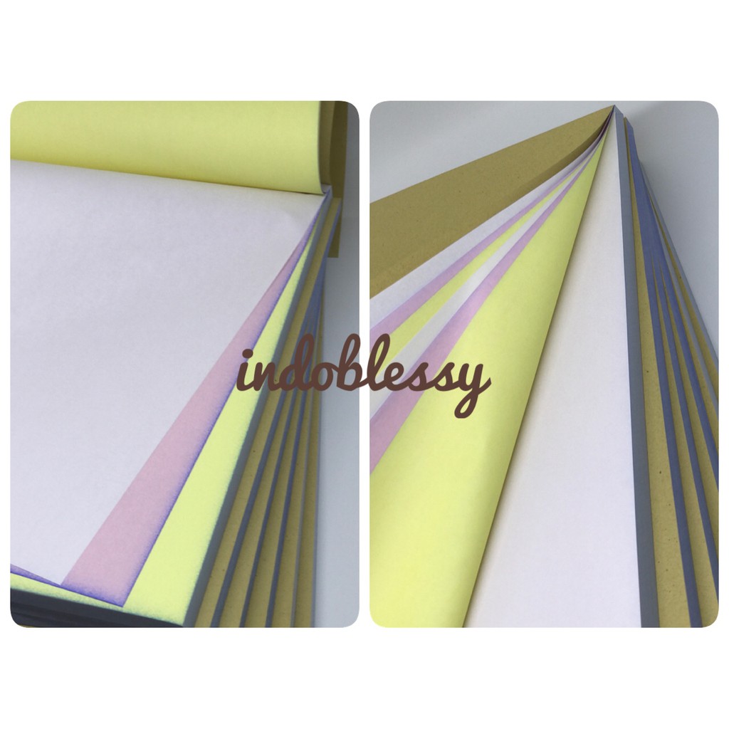 

HJK BUKU NCR POLOS ukuran 1/3 FOLIO 3 Rangkap ( 3 Ply) Putih, Merah & Kuning