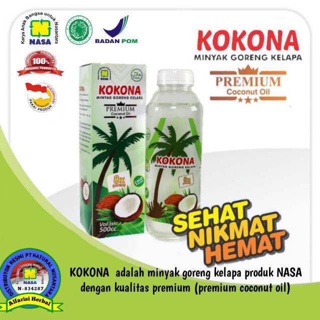 

KOKONA MINYAK GORENG ASLI TERBUAT DARI KLAPA MORN TAMPAK CAMPURAN ORI NASA