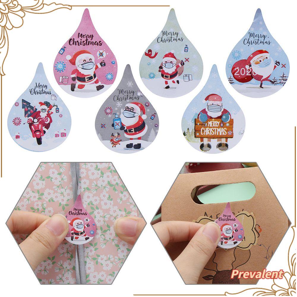 500pcs / roll Stiker Segel Amplop Desain Merry Christmas Untuk Dekorasi Pernikahan