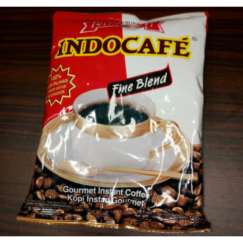 Indocafe Kopi Bubuk Instan Fine Blend 100gr Refill Pack