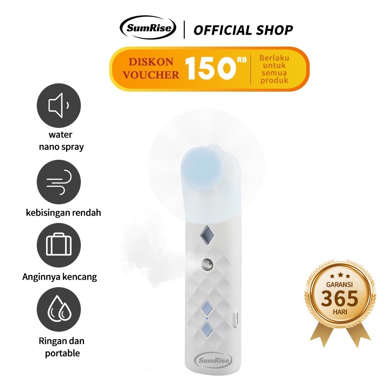 Sumrise Nano Spray Sultan/Nano Spray Kipas Angin 2 In 1 / Nano Spray Generasi Ke 3/Mist Sprayer Puti
