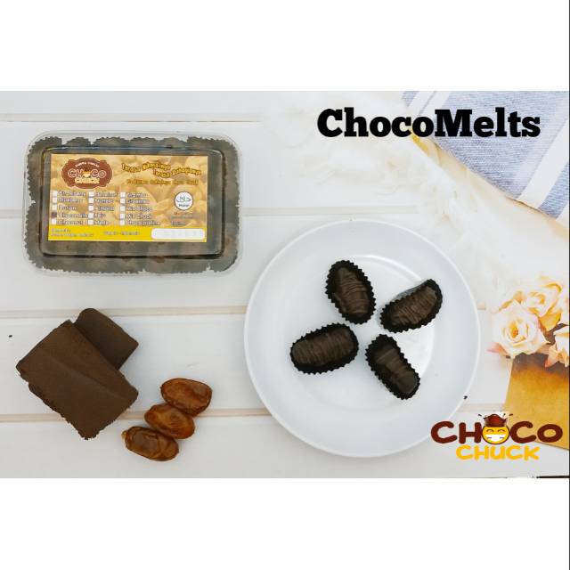 

Kurma Coklat ChocoChuck Rasa Chocomelts coklat/cokelat lumer kemasan Toples