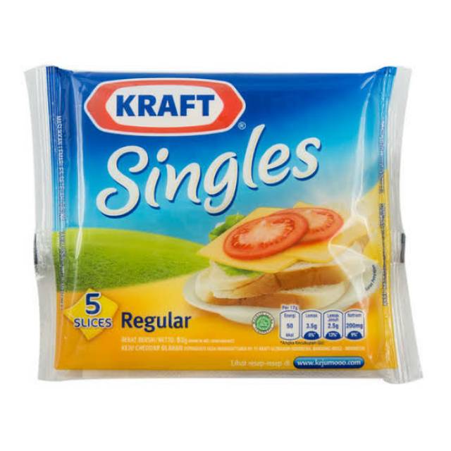 

Kraft Singles isi 5 Slices Reguler / Keju Kraft Cheese