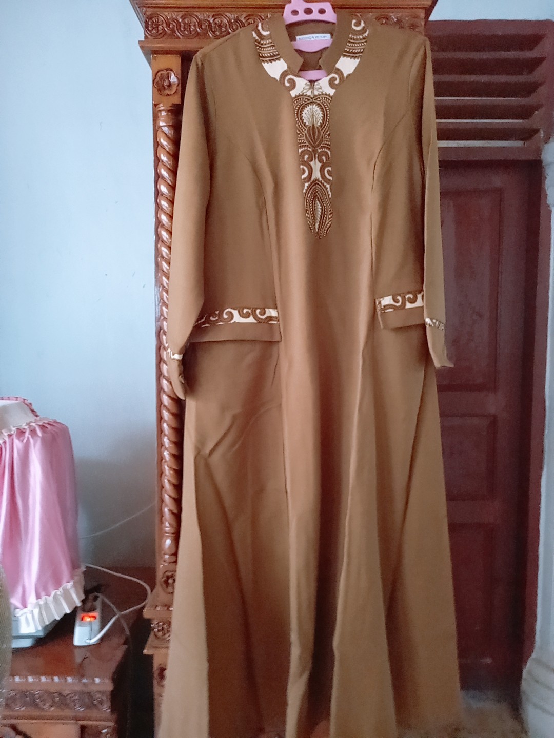 Diskon Murah! Gamis Pemda Pdh Wanita Variasi Batik Dan Free Masker - 8003