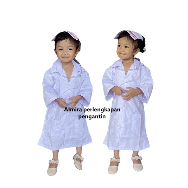 BAJU PROFESI ANAK PEREMPUAN / BAJU SUSTER ANAK / BAJU DOKTER