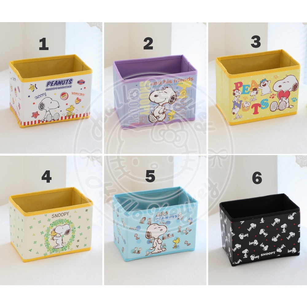 kotak box lipat storage serbaguna kecil motif snoopy