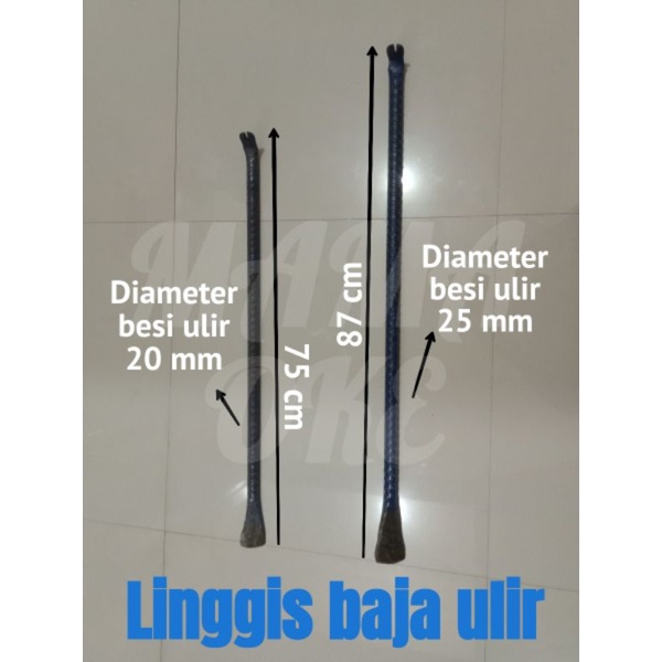 Linggis Besi Baja Ulir 25mm