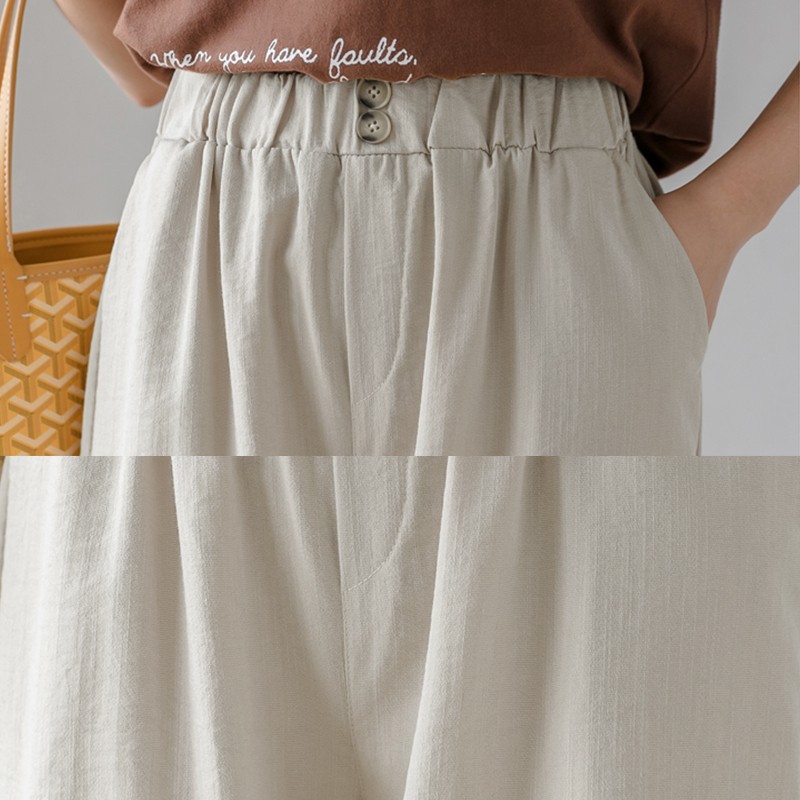 KARAKOREA 624 B Linen Highwaist Kulot/Kulot Linen Premium/Celana Kain/Celana Kerja/Cullote/celana wanita/celana kulot/Celana korea/kulot korea/Celana linen/Pants korea