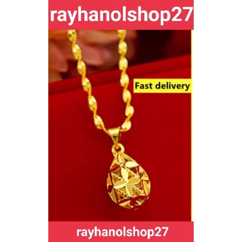 NEW!!! TERBARU DARI RO-27 KALUNG MELINTIR+LIONTIN LAPIS EMAS 24 K