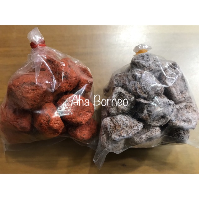 

Hammoi 100gr / Kiamboi Putih / Merah / Hammoi Asin 100gr / Plum Asin