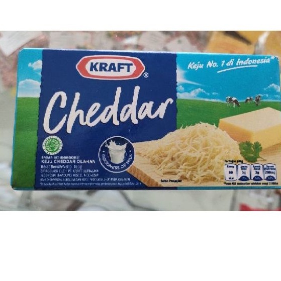 

Keju Kraft Cheddar 175 Gram