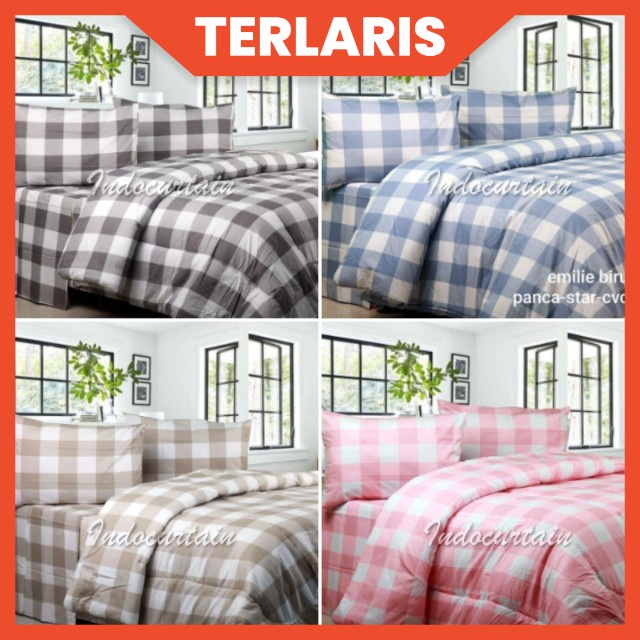 SARAE OFFICIAL - Bedcover Polos combine Sprei 90x200 160x200 180x200 200x200 Terlaris homemade