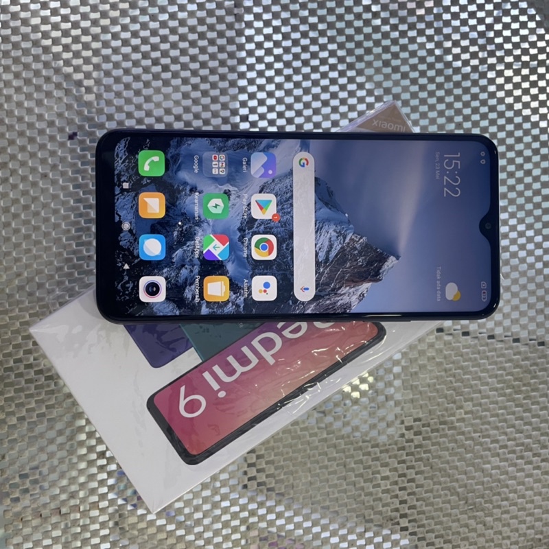 redmi 9 ram 4/64gb second fullset original bekas pakai