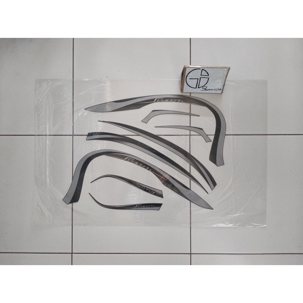 Striping Sticker Lis Honda Scoopy Stylish 2021 2022 Abu Abu Original