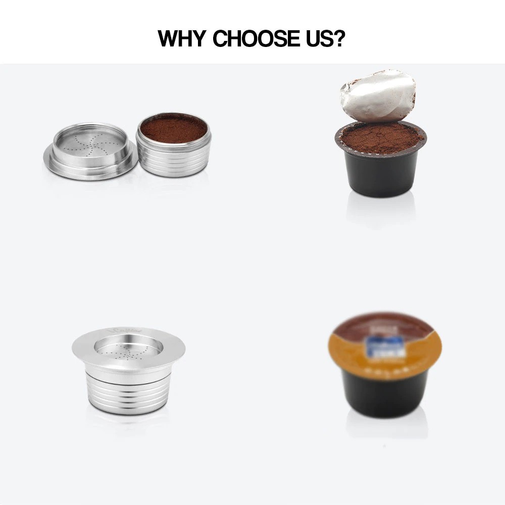 Reusable Coffee Capsule Stainless Steel For lavazza blue LB951/Saeco CB-100 Coffee Capsule Cafe