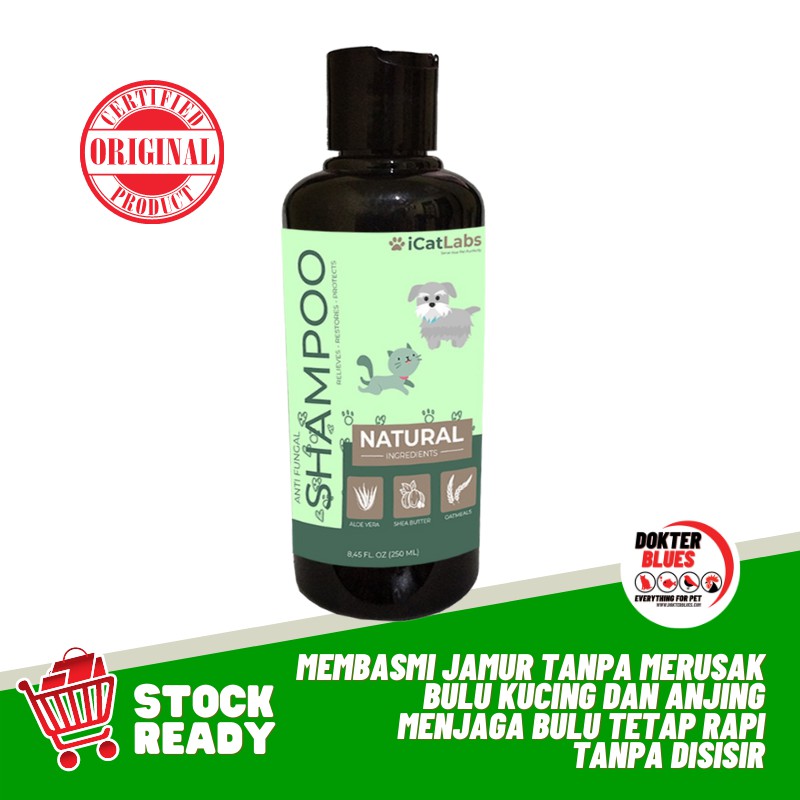 iCatLabs Shampo Shampoo Sampo Kucing Anjing Natural Anti Jamur Fungal Kutu Jamur