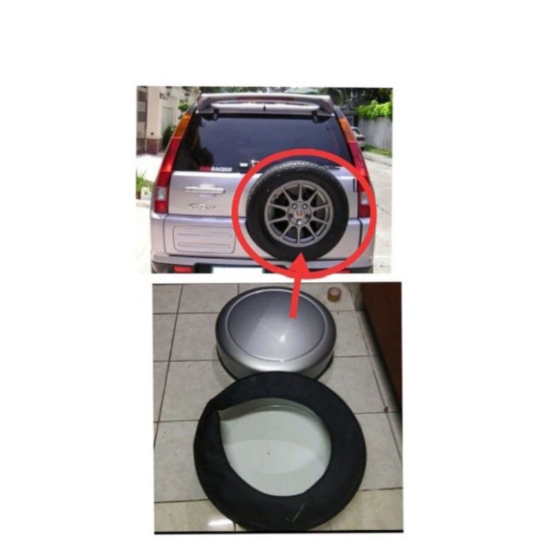 cover tutup ban serep belakang honda crv gen2 warna silver dan grey ori