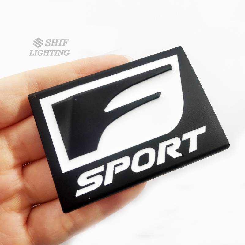 1pc Stiker Emblem Logo Sport Besar Bahan Metal Untuk Dekorasi Mobil Lexus