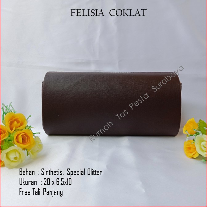 Tas Selempang,Tas Termurah,Tas Bagus,FELISIA  PITA SAMPING  COKLAT