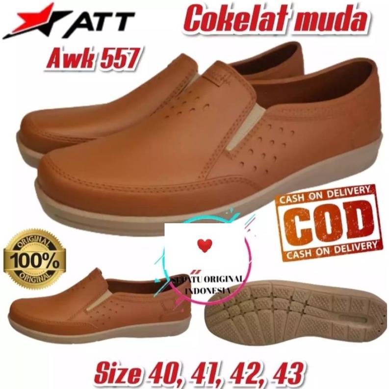 COD SEPATU PANTOFEL KARET ORIGINAL ATT PRIA