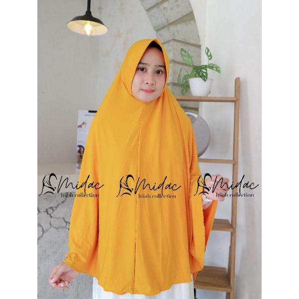 (Original Fani Hijab) Hijab Instan Khimar Jumbo Jersey - Hijab Syar'i Jumbo Polos