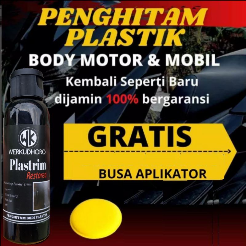 plastrim penghitam body motor,yang pudar oleh jamur ,cuaca kembali seperti baru pengkilap permanén