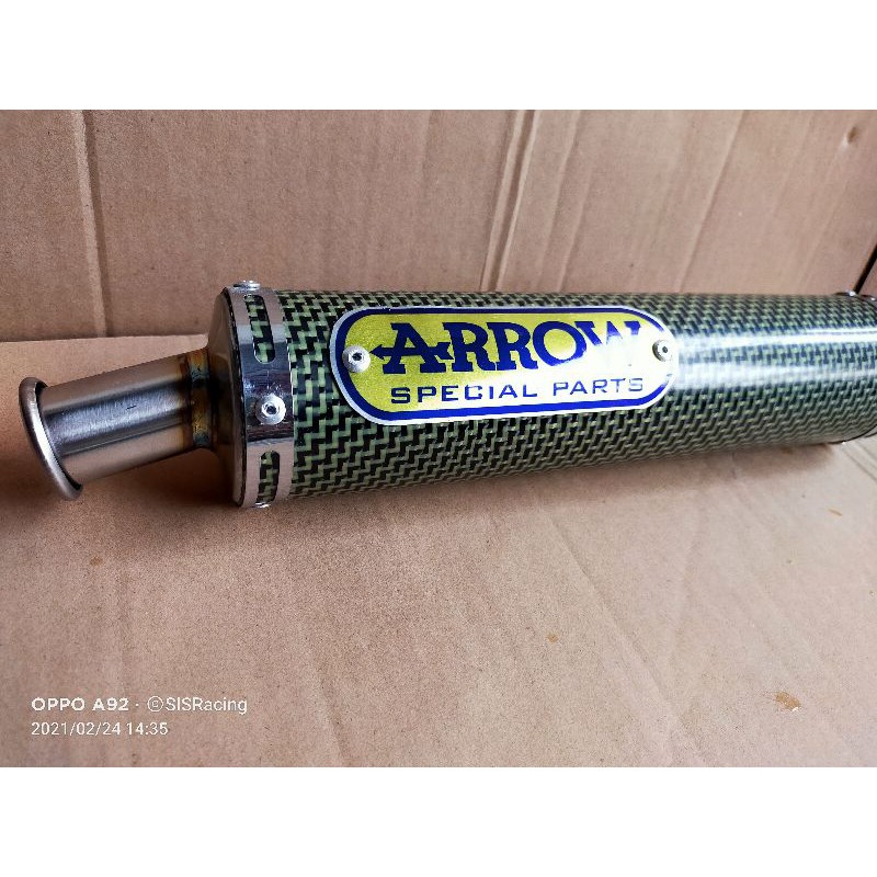 Knalpot_Racing_Motor Ninja R 150RR Merk Arrow Tersedia Juga Buat Fiz R_Satria_Rx King_Stainlistil