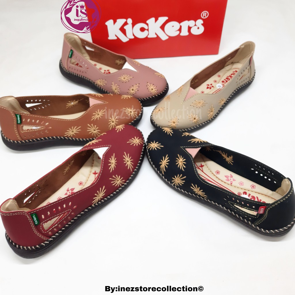 SEPATU KASUAL WANITA SLIP ON KICKERS SULAM SP18 TERBARU