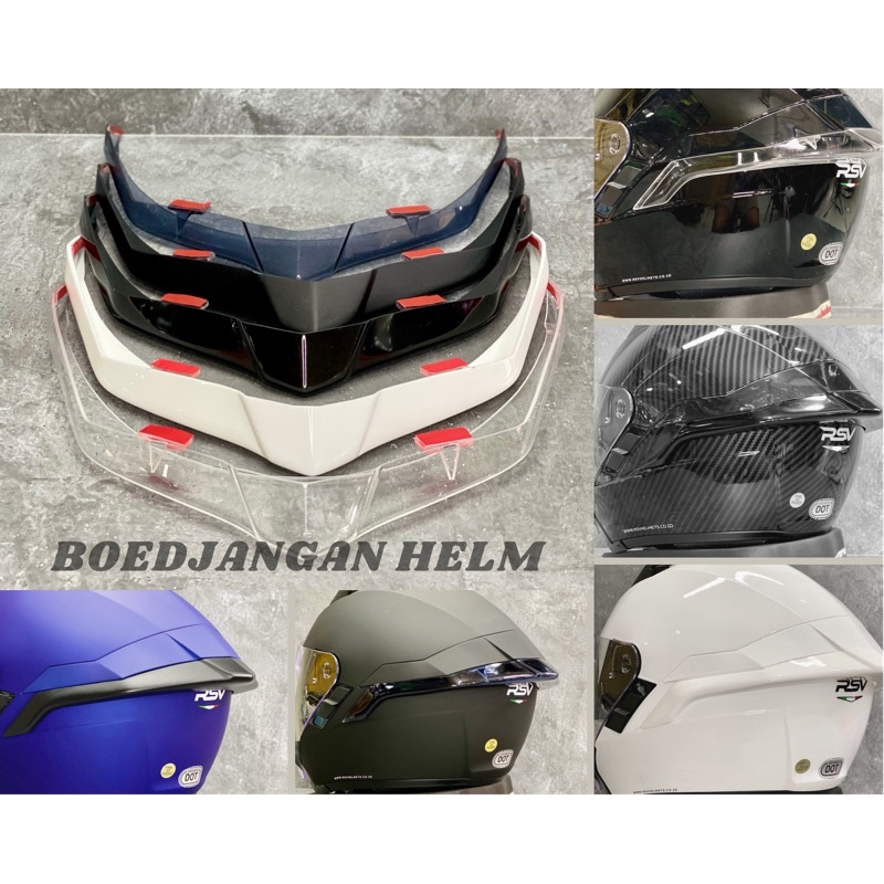 SPOILER HELM RSV SV300 3D - RSV SV300 SPOILER - AKSESORIS HELM RSV SV300
