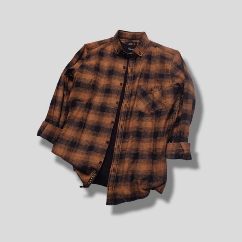 (BISA COD) Kemeja Flanel Terlaris Lengan Panjang Pria Wanita Hem Premium Quality Kameja Kerja Kantor