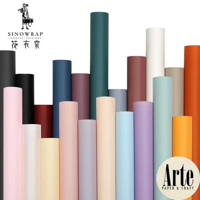 

20 Lembar Cellophane Solid Pastel Matte Kertas Buket Korea Bunga Flower Wrapping Paper Kado Arte Grosir Jakarta P.Mtz