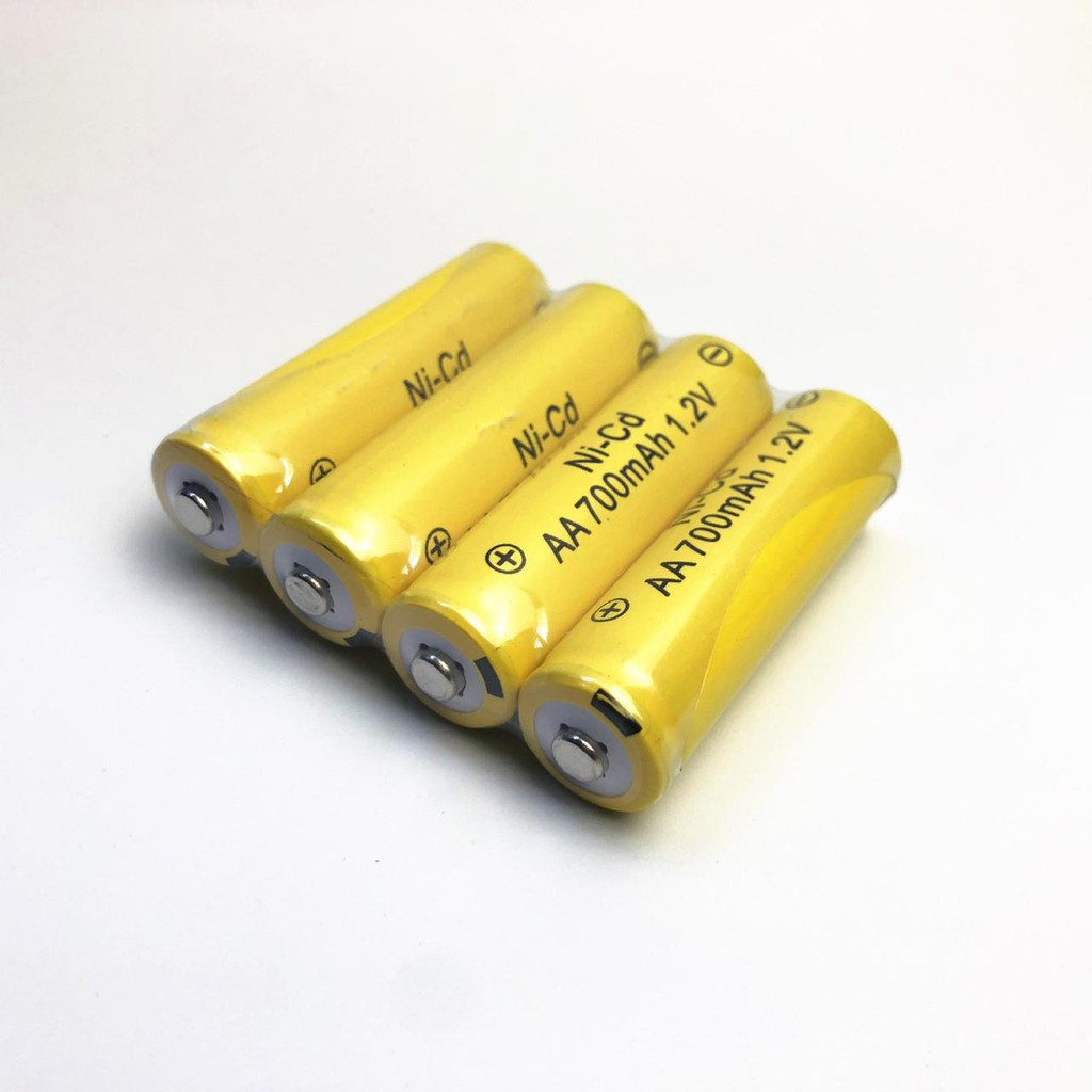 BATERAI KUNING ISI 4 RECHARGER AA 700mAh