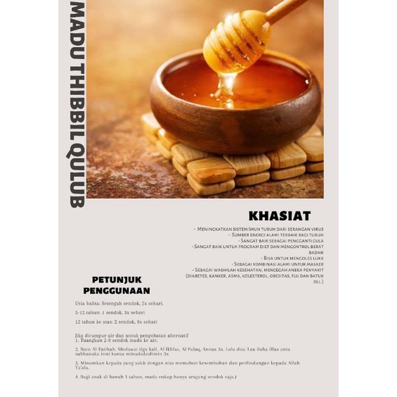 

Madu thibbil qulub(TQ)