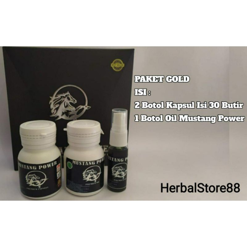 Paket GOLD Obat Herbal Pembesar Penis Alami|Mustang Power|100%asli Original dalam 3-4hari