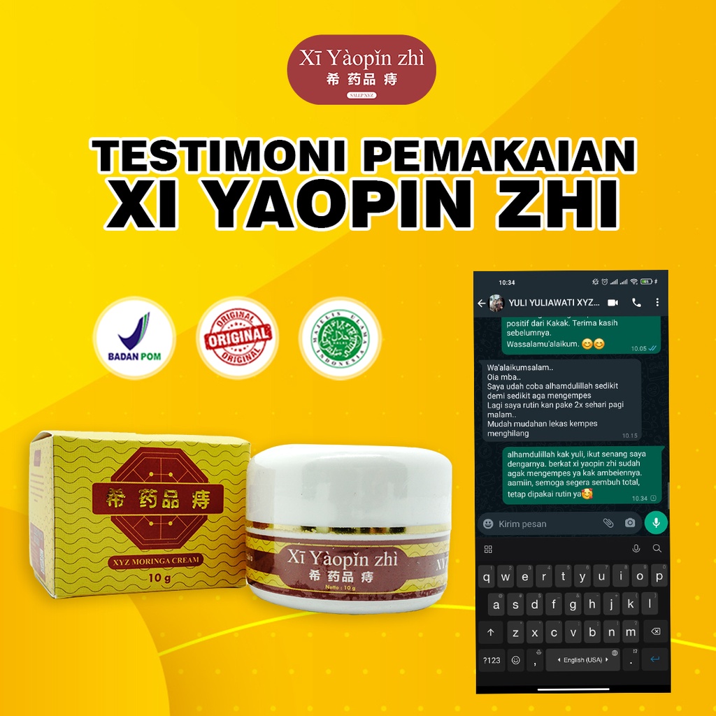 XI YAOPIN ZHI Obat Wasir Herbal Ambeien Dewasa SALEP Wasir Keluar Benjolan Tradisional Kunyit ORIGINAL