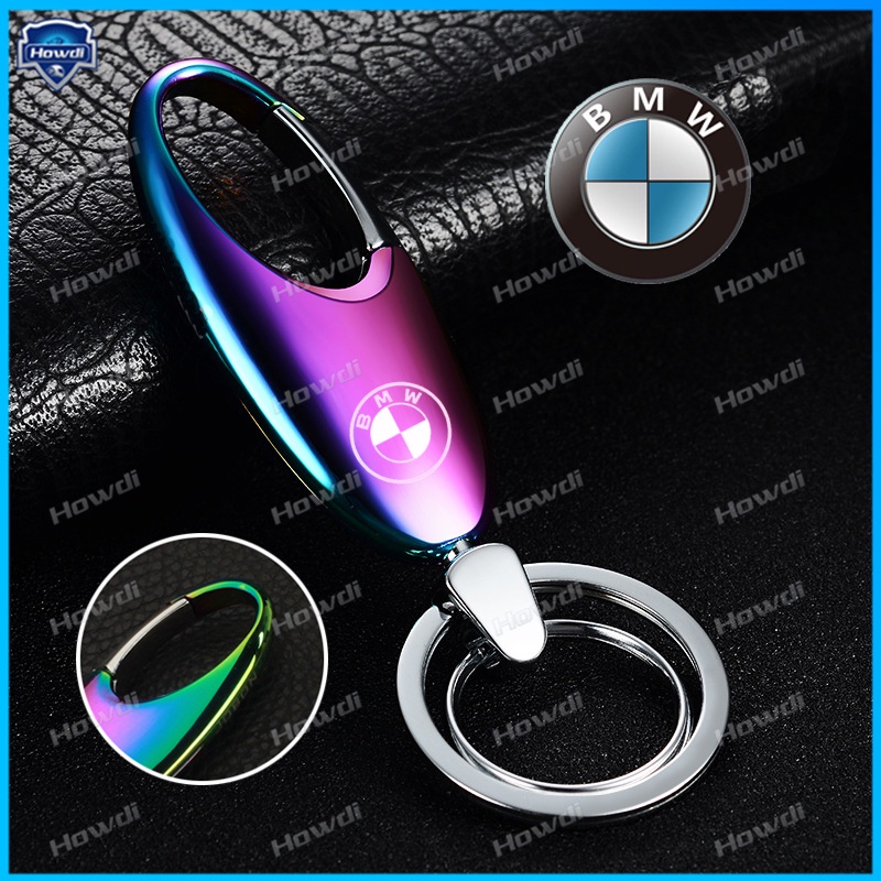 Gantungan Kunci Bentuk Waterdrop Bahan Stainless steel Dengan logo BMW