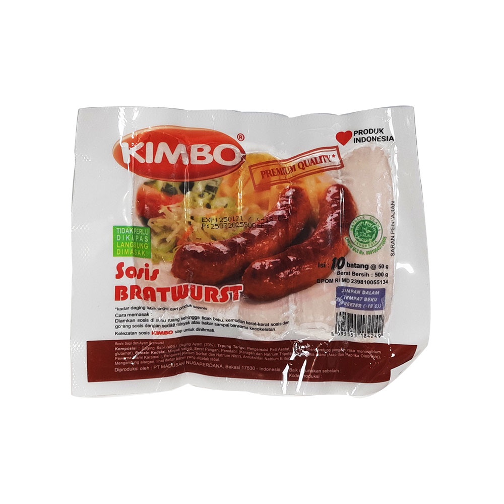 

KIMBO SOSIS ORIGINAL ISI 10PC/ENAK/LEZAT/MURAH