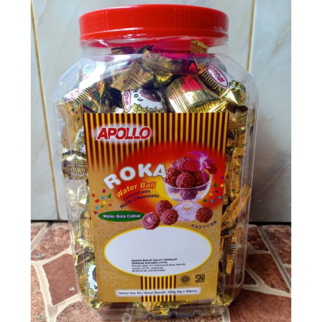 Apollo Roka Coklat isi 80pcs Roka Toples