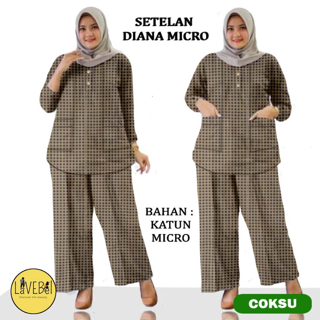 LVB Setelan Muslimah DIANA MICRO /uk. L - XL - XXL - 3XL/NEW 2021/Terbaru,Terlaris dan Termurah/Dian Micro /MUSLIM/Baju Jumbo Wanita/Set Muslimah Wanita/Baju Big Size Wanita/Set Jumbo/Celana Panjang/GRATIS ONGKIR CASHBACK COD/11864 11864 11872/ LAVEBEL