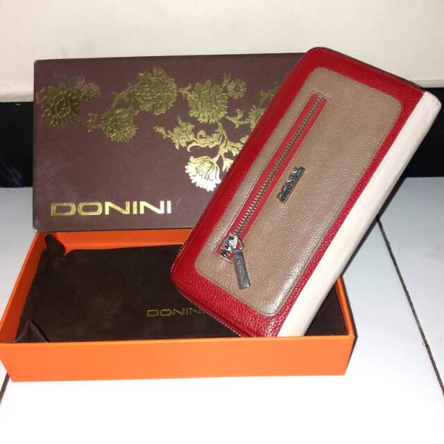 ORIGINAL DOMPET DONINI DOMPET BRANDED WANITA MERAH MURAH (PRELOVED)