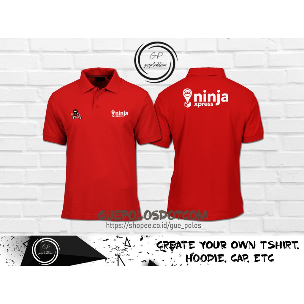 POLOSHIRT KAOS POLO NINJA XPRESS - BAJU POLO NINJA XPRESS - KAOS POLO NINJA XPRESS MURAH -RADSHA CLO