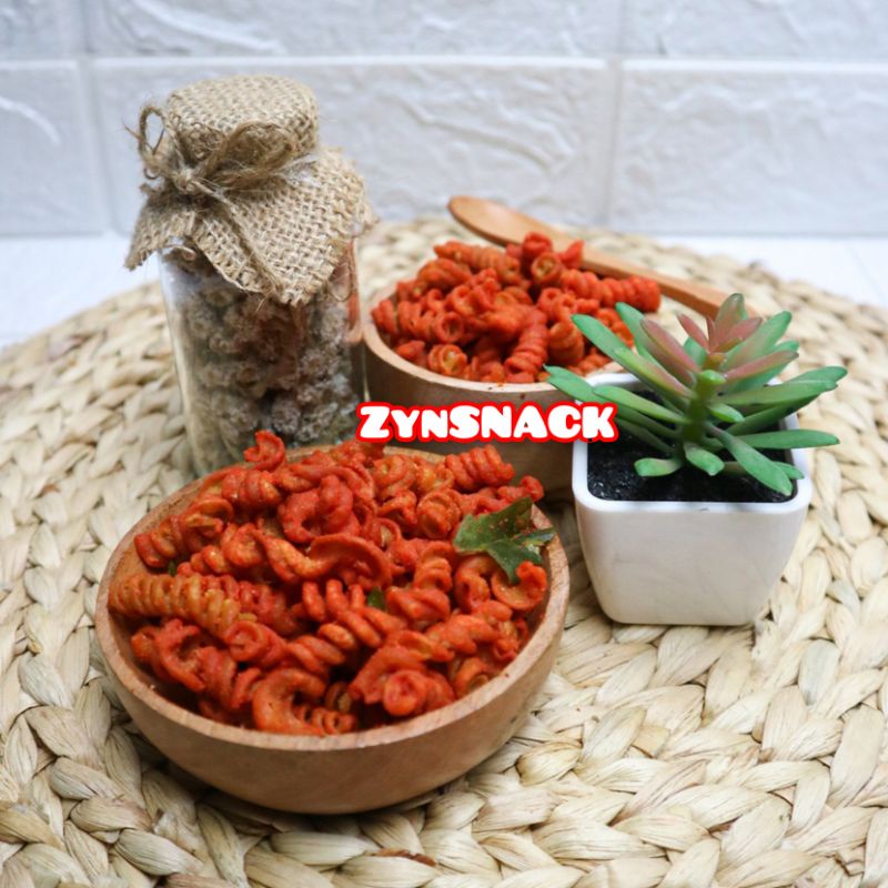 

Makaroni Spiral pedas Daun Jeruk 50gr