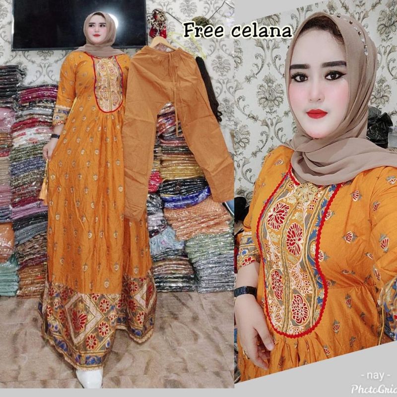 INDIA FREE CELANA JINGGA