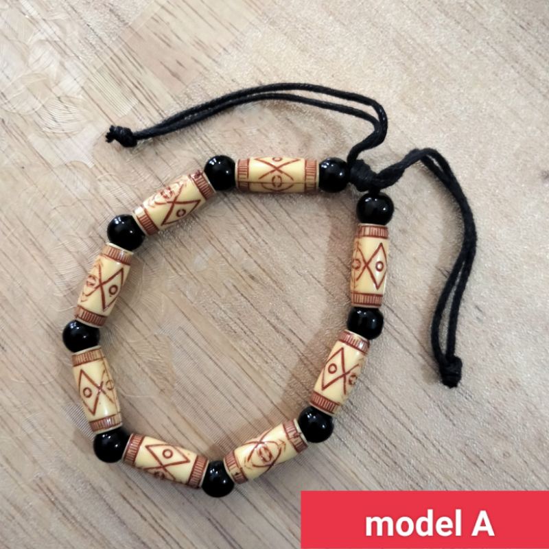 souvenir gelang serut manik mote adjustable