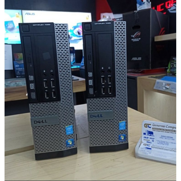 Pc Dell optiplex 9020 dan 3020 sff core i5 4570 ram 8gb ssd 512Gb dvd bergaransi